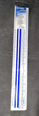 Westcott Magnifying Ruler 40711 Ruler 15  Magnifying Printout School Supplies • $9.99