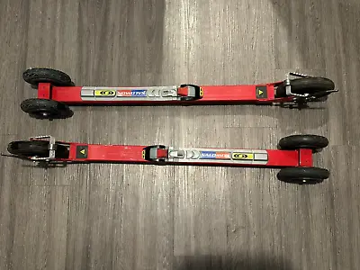 V2 Aero Skate Roller Skis RollerSkis With Salomon Bindings And Brakes • $344.99