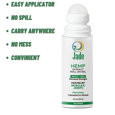 $19.99 • Buy Hemp Oil MSM Arnica Topical Cream Roll-on Pain Relief Joint Muscle Arthritis 4OZ