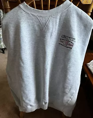 Vintage UConn Women's 1995 National Championship Sweatshirt Size  XL Jen R Lobo • $17