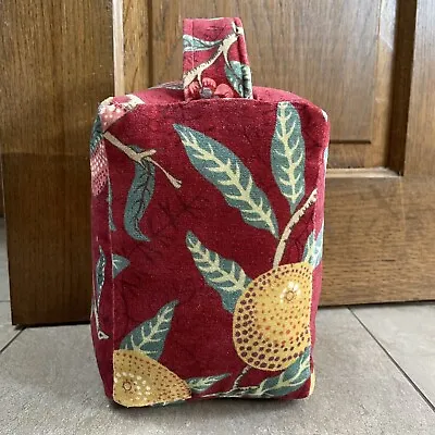 William Morris Fruit Velvet Fabric Madder/bayleaf Handmade Doorstop - Filled • £28.99