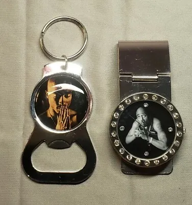 2pac Shakur Key Chain & Money Clip Watch Two-in-one Combo  • $15