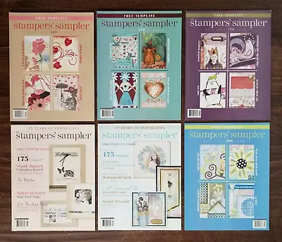 The Stampers' Sampler Magazine Lot Of 6 Paper Craft Stamping 2007 2008 • £13.65