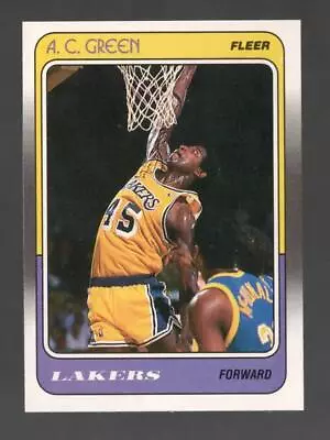 1988-89 Fleer A.C. Green Los Angeles Lakers #66 Near Mint Or Better • $1.95