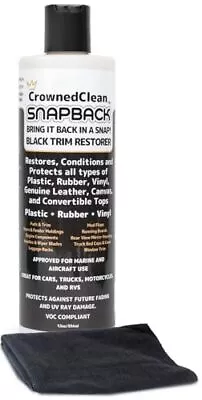 Black Plastic Vinyl Trim Restorer Protective Finish Long Lasting Car & Truck ... • $22.08