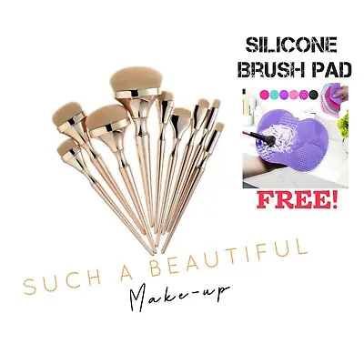 SPRING OFFER Makeup Brush Set For CHANEL HUDA YSL BOBBI BROWN DIOR +FREE CLEANER • £62