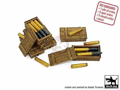 Black Dog 1/72 German Panzer IV Tank WWII 7.5cm KwK 40 Gun Ammo & Crates T72119 • $36.48