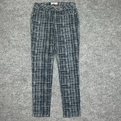 CAbi  Jeans Womens Size 8 Blue Denim  Grid Curvy Skinny   #3049 • $18