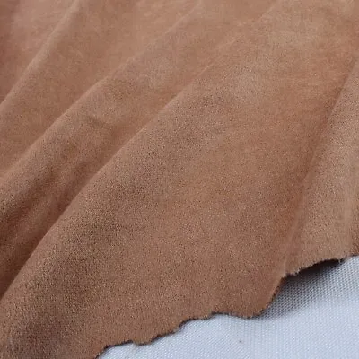 Quality Microfiber Double-sided Stretchy Suede Fabric Camel Wide 145cm BY YARD • $14.60