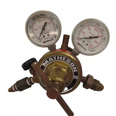 Matheson 9-580 Acetylene Torch Regulator With Flow Meter • $29.99