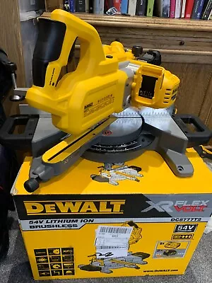 Dewalt DCS777N-XJ 54v XR 216mm Mitre Saw BRUSHLESS Brand New BOXED BARE UNIT • £369.99