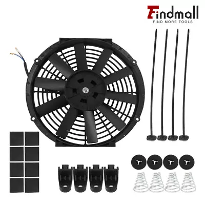 AU 12  Inch 12V 80W Electric Radiator Cooling Thermal Thermo Fan + Mounting Kits • $33.29