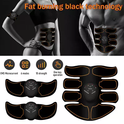 EMS Abdominal Muscle Toning Trainer ABS Hips Stimulator Toner Fitness Binder Gym • $9.99