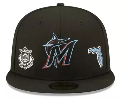 New Era 59FIFTY Miami Marlins Florida Identity 1993 Fitted Hat Sz.7 NEW 60273136 • $24