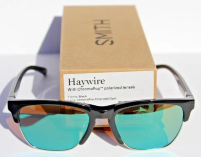 $89.95 • Buy SMITH OPTICS Haywire POLARIZED Sunglasses Black/ChromaPop Opal NEW