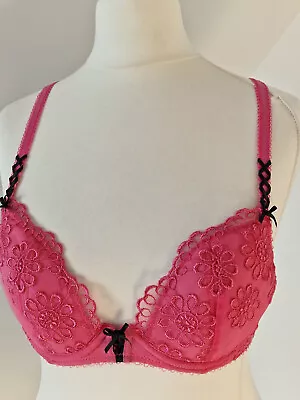 32C Marks And Spencer M&S Underwired Bra Pink Ceriso • £7