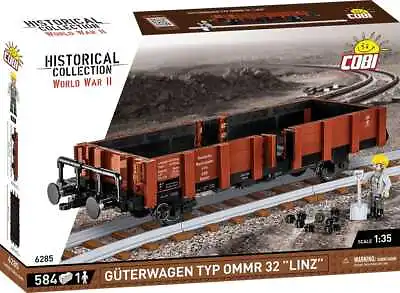 German Railway Guterwagen TYP OMMR 32 LINZ Brick Model - COBI 6285 - 537 Bricks • $96.80