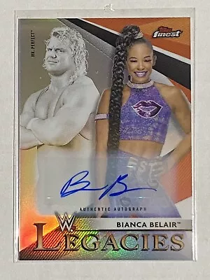 Bianca Belair Legacies Mr Perfect Auto Topps WWE 2021 Finest. Greatest Best. • $34.99