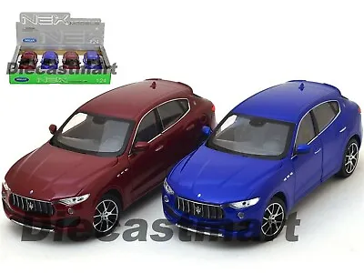 Welly 24078 Maserati Levante Suv 1:24 Diecast Model Car Red / Blue Brand New • $24.99