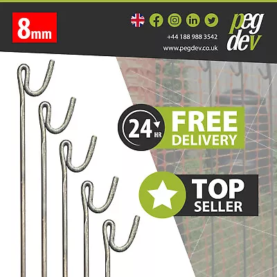 METAL FENCING PINS PACKS 1300 X 8mm - Stakes Events Temporary Barrier Fence  • £229.95