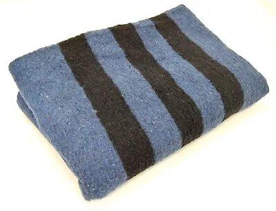 Russian Army Navy Blue Blanket Large Thick Warm Bivouac Camping Military Surplus • £16.50