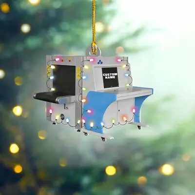 Personalized X-ray Machine Airport Security Backscatter Christmas Ornament Scan • $19.99