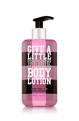 NEW Victoria's Secret GIVE A LITTLE Pink Body Lotion 13.5 Oz VIOLET APPLE • $17.90