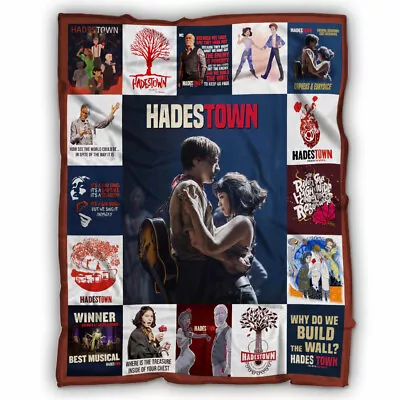 Hadestown Blankets Broadway Hadestown Musical Fleece Sherpa Blanket • $55.95