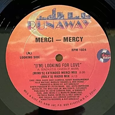 MERCI – MERCY  I'm Looking For A Love  ORIG 1989 Freestyle 12  Runaway RPM-1024 • $14