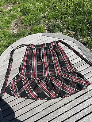 Women’s Size 6 J. Crew Holiday Tartan Plaid Big Bow Ruffle Trim Midi Skirt • $29.99