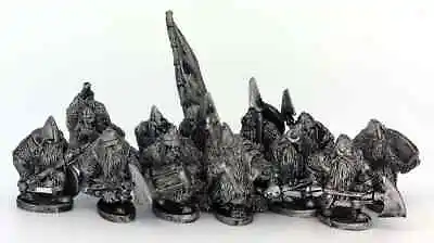 Dwarf Battleset (12 Figures) 28mm Unpainted Metal Wargames • £26.30