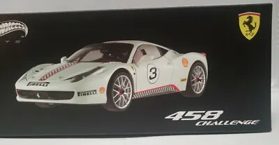 Hot Wheels Elite Ferrari 458 Challenge White 1:18 Diecast NIB SEALED X5487 • $74.99