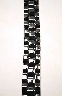 Last One! Mens 8.5 In Gun Metal Finish Black Watch Magnetic Link Bracelet 4 Pain • $16.99
