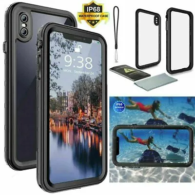 $34.99 • Buy For IPhone 11 Pro Max X XS XR 6 6s 7 8 Plus Waterproof Diving Swim Case Cover