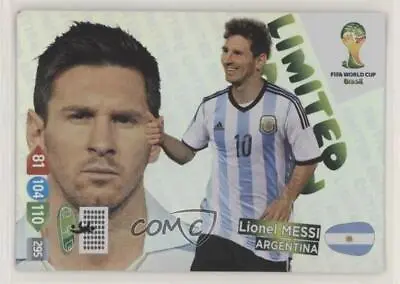 2014 Panini Adrenalyn XL FIFA World Cup Brazil Limited Edition Lionel Messi • $21.24