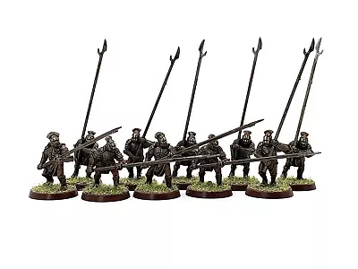 ISENGARD URUK HAI PIKE 10 Lord Of The Rings Warhammer 28mm Painted MESBG HOBBIT • £45