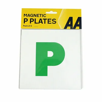 Pack Of 2 Original AA Fully Magnetic P Plates Just Passed • £3.49