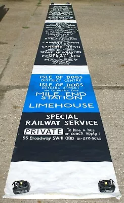 London Transport Poplar Garage Bus Blind • £200