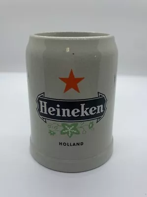 Heineken Beer Mug Stein .5L Ceramic Made In Germany Vintage Holland Stoneware • $12.55