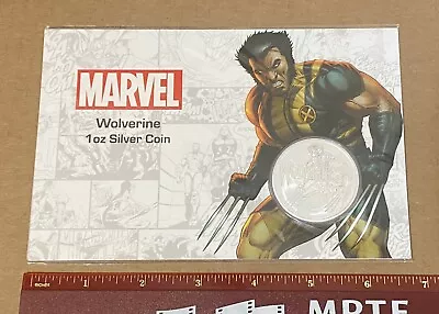 ONLY 1000 MADE: Wolverine Marvel Tuvalu Silver 2021 Coin 1 Ounce Oz On Card Mint • $109