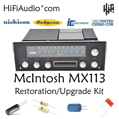 McIntosh MX113 Tuner Restoration Recap Repair Service Rebuild Kit Capacitor • $165