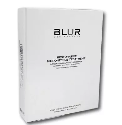 BLUR Restorative Microneedle Skin Treatment Infused Hyaluronic Facial Mask X4 • $85.64