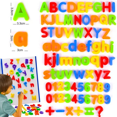 Magnets Teaching Alphabet Set Of 26 Colorful Magnetic Fridge Letters Number Toys • £5.32