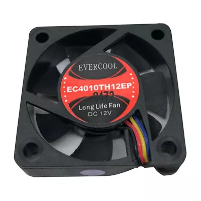 Evercool 40mm 4cm 40 X 10mm PWM 12 Volt PC Case Fan EC4010TH12EP • £7.49