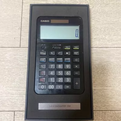 Casio Premium Calculator S100 Black 12 Digit Flagship Model Aluminium Body Used • $218