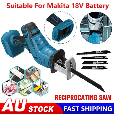 $32.85 • Buy Electric Reciprocating Saw 4 Blade For Makita 18V Battery Cutting Tools Cordless