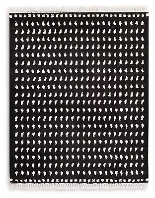 Signature Design By Ashley Contemporary Minston 8' X 10' Rug  Black/White • $249.99