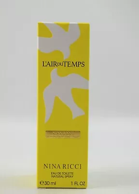 L'air Du Temps By Nina Ricci 1 Oz EDT Spray For Women Eau De Toilette New • $22.45