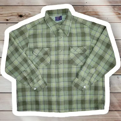 Pendleton Mens Original Board Shirt Wool Plaid Button Up Long Sleeve XL Long • $79.99