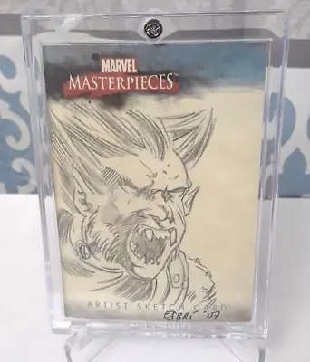 2007 Marvel Masterpieces Original Sketch Card 1/1 - Wolverine • $45